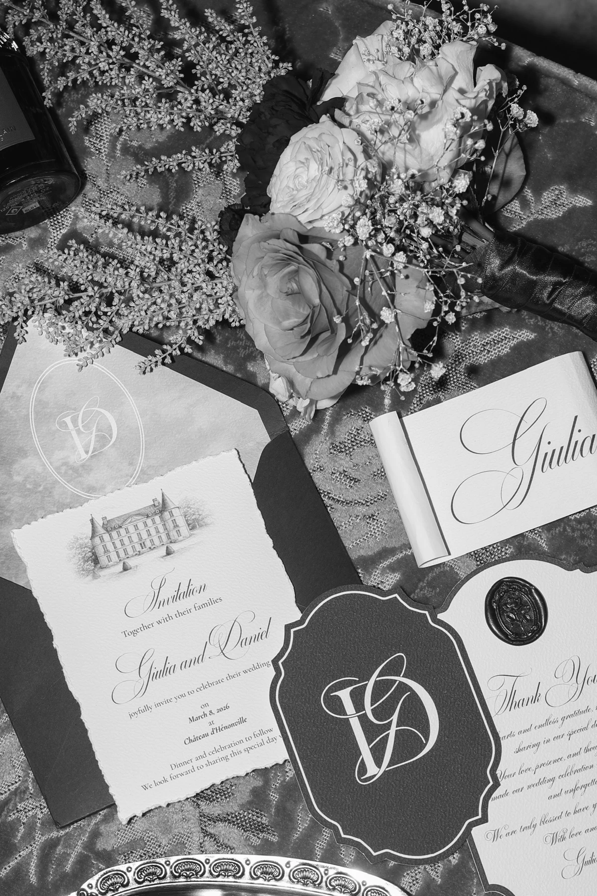 Les détails du mariage
