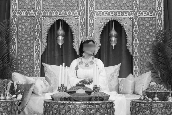 Mariée pendant une cérémonie traditionnelle