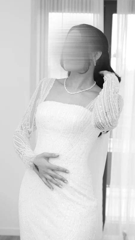 Avant le premier regard — photographie de mariage IR STUDIO en noir et blanc