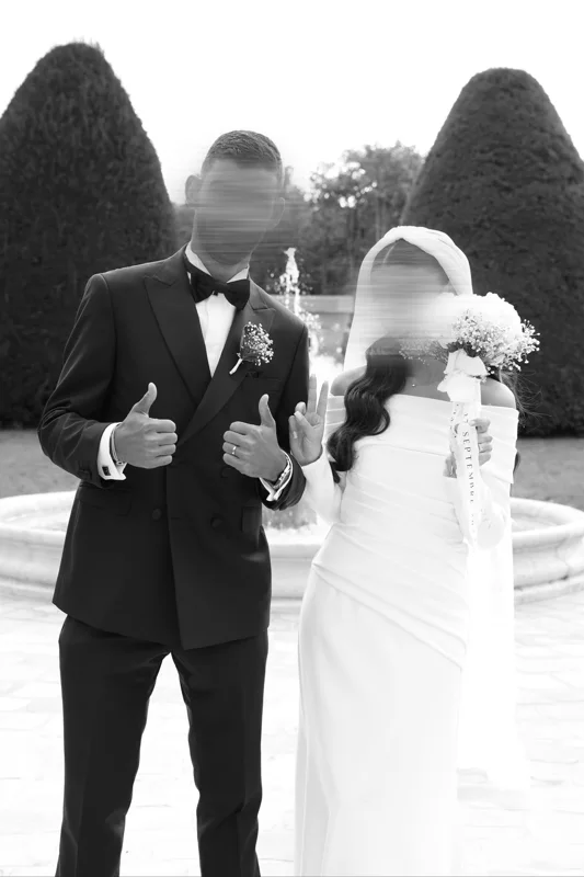 Les instants à deux — photographie de mariage IR STUDIO en noir et blanc